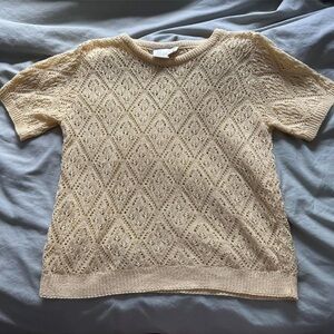 Yellow Knit Sweater top